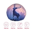 thumbnail image 3 of Gaeub Night Sky Elk Shower Caps for Women Men,Double Waterproof Layers Bathing Hat,Elastic and Reusable Bath Caps, 3 of 7