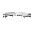 thumbnail image 3 of Meridian Furniture Nizuc White Outdoor Patio Modular Sectional, 3 of 8