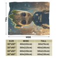 thumbnail image 3 of Manta de Baby Yoda. Manta de tela de superficie vertical súper suave de varios tamaños, acogedora y cálida, adecuada para cama, sofá, campamento, viajes, todas las estaciones, liviana y compacta de, 3 of 8