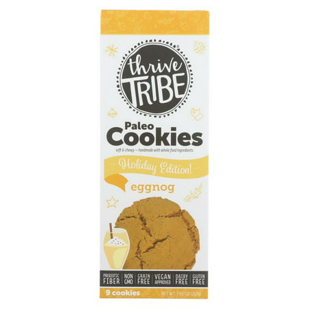 Thrive Tribe - Paleo Cookies - Eggnog - Case Of 6 - 7.65