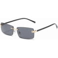 thumbnail image 1 of Square Rimless Sunglasses for Men and Women Outdoor Vacation (Color : A, Size : Medium), 1 of 5