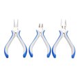 thumbnail image 1 of Juego de tres minipinzas para joyas de acero azul Ormromra LRWJ232, 1 of 6