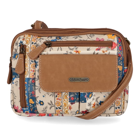 Bandolera MultiSac Zippy con triple compartimento para mujer
