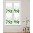 thumbnail image 2 of Window Privacy Film Green Forest Stained Glass Window Film Decorative Sun Block Window Cover Farmhouse Botanical Tree Scenery Watercolor Window Clings Static Adhesive Sticker for Bathroom 29.5"x118", 2 of 7