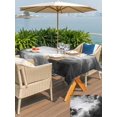 thumbnail image 5 of Outdoor Tablecloth with Umbrella Hole for Patio/Picnic/Party/Camping, Gray Ombre Clouds Waterproof Table Cloth Rectangle Table Cover Washable, Modern Abstract Art Gradient Cloud (52"x 70"), 5 of 8