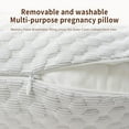 thumbnail image 6 of Pillow  W Shaped Maternity Support for Side Sleepers, Adjustable Travel Wedge Pillow for Back, Belly, and Hip Relief, Ideal for Pregnant Women, Deep Grey, 6 of 6