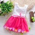 thumbnail image 2 of URMAGIC Infant Baby Girls Sleeveless Love Heart Petal Bridemaids Dress Lace Tulle Sun Dress, 2 of 7