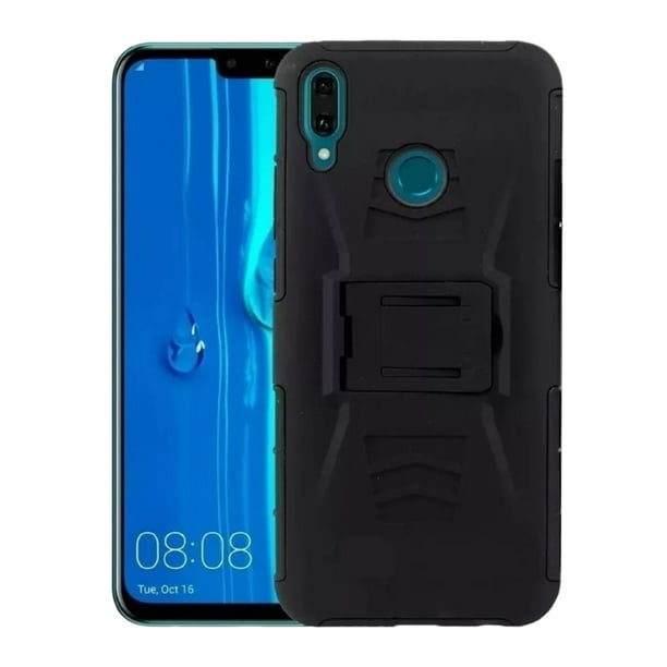 Funda Uso Rudo Clip 360 Para Huawei Y6 2019 Más 2 Micas De Cristal