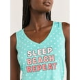 thumbnail image 6 of Joyspun Women's Printed Tank Top and Shorts Pajama Set, 2-Piece, Sizes XS-3X, 6 of 7