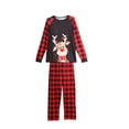 thumbnail image 1 of ITFABS Costume de Noël Famille Ensemble Parent-Enfant Imprimé de Cerf Col Rond, 1 of 10