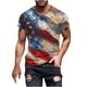 thumbnail image 1 of Hombres Pantalones Cortos, Día de la Independencia Impreso, Cuello Redondo Camisetas de Manga Corta, 1 of 6
