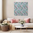 thumbnail image 5 of Spring Roses Botanical Wall Art Painting on Canvas, Farmhouse Floral Blue Canvas Art Home Prints Wall Art Framed Modern Artwork for Living Room Bedroom Wall Decor 20x20in, 5 of 9