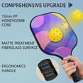 thumbnail image 2 of Pickleball Paddles Set Of 2, Fiberglass Surface, Neon Fluid Print, 4 Balls & Bag, 2 of 5
