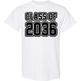 thumbnail image 3 of Inktastic Class of 2036 in Black Outlined Text T-Shirt, 3 of 5
