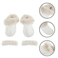 thumbnail image 3 of Zuecos de invierno con forro de felpa extraíble, insertos peludos, cálidos, transpirables, cálidos, insertos de felpa, forros de zapatos desmontables para pantuflas, 3 of 8