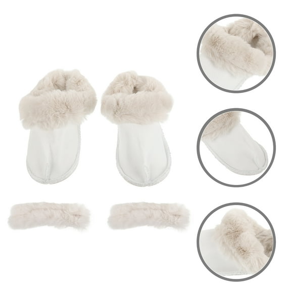 BESTYASH Women’s White Clogs with Plush Liner, Warm, Breathable, Detachable Insole, Comfortable Winter Footwear for Adults