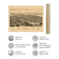 thumbnail image 4 of HISTORIX 1889 Map of Catskill New York Vintage Poster Wall Art Print, 24 x 36 Inch, 4 of 8