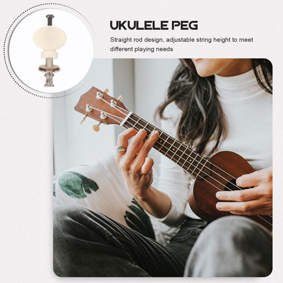WHAMVOX 4Ud Piezas Metálicas Para Ukulele Afinador Portátil Y De Apariencia Precisa