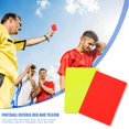 thumbnail image 4 of artículos deportivos Tarjetas de árbitro de fútbol de PVC herramienta de entrenamiento de partidos de fútbol ​​rojo amarillo 2 uds. JShteea El nuevo, 4 of 5