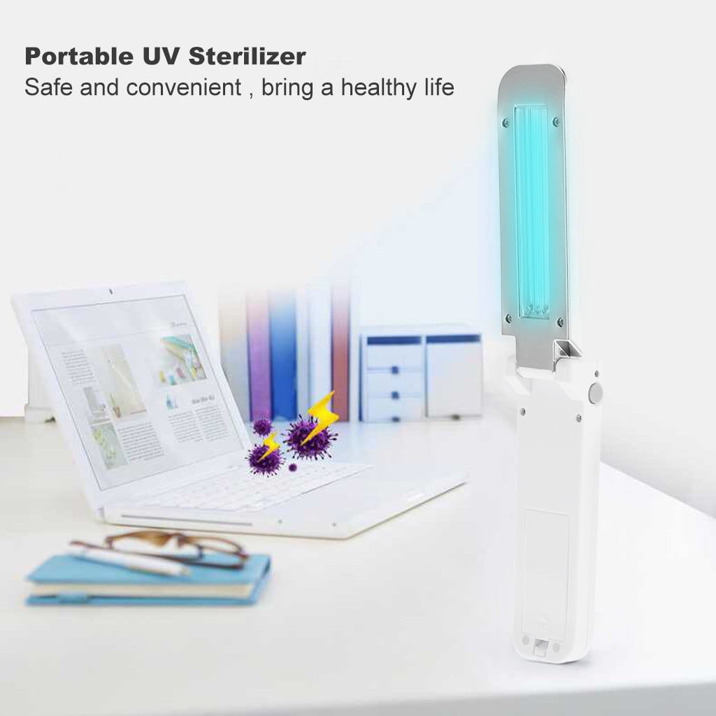 Ultraviolet Disinfection Lamp Handheld Mini Sanitizer Rate 99.99% UV Sterilization Lights Potable for Home Office Business Trip Travel 3W