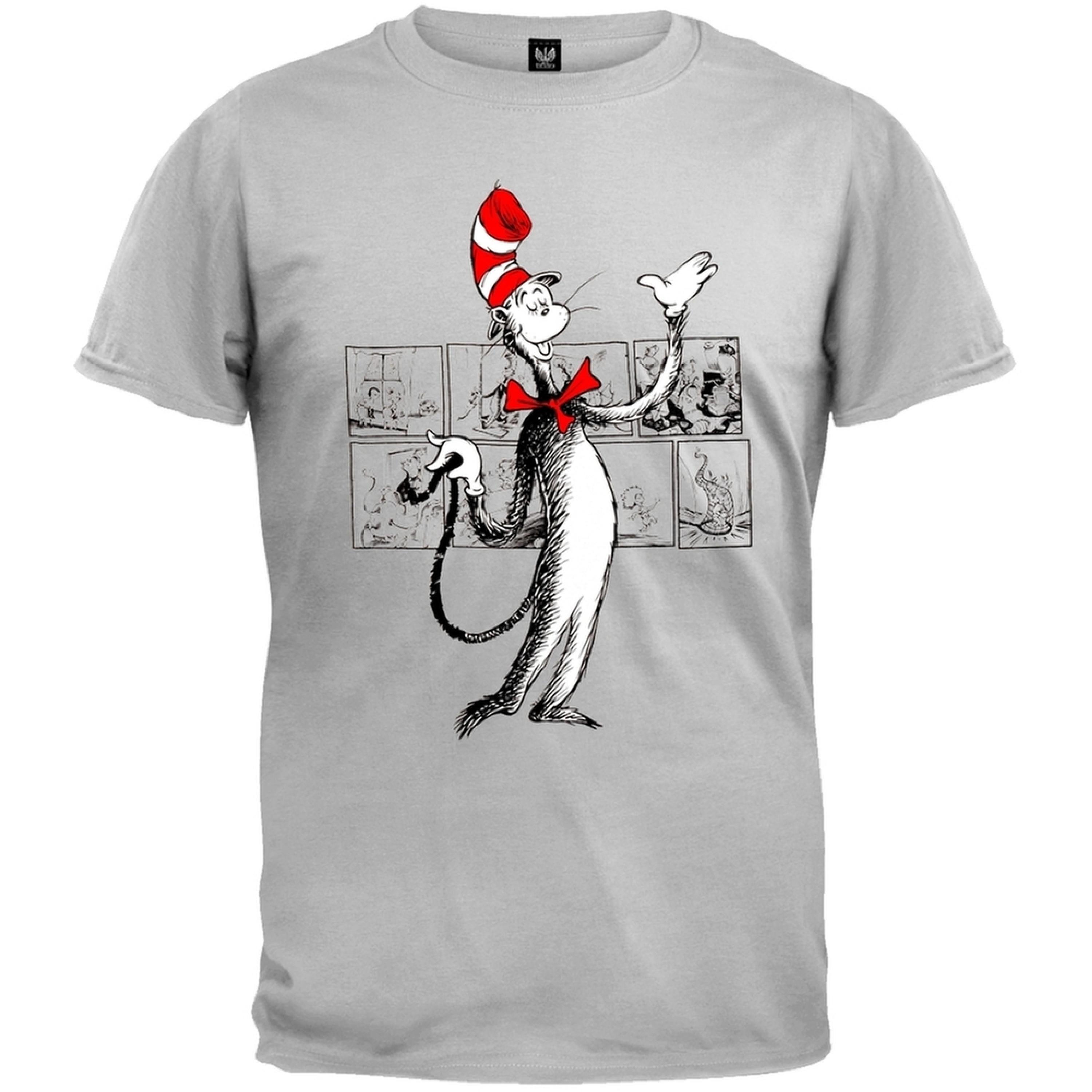 Dr. Seuss - Dr. Seuss - Panels T-Shirt - Walmart.com ...