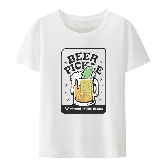 Camiseta Beer N Bar para hombre, transpirable, divertida, con cuello redondo, blusa estampada