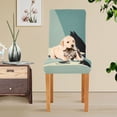 thumbnail image 4 of Yayeee 2 Pack Dining Chair Covers Stretch Parson Chairs Slipcovers Seat Protector, Black Cat, 4 of 6