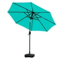 thumbnail image 2 of GARDEN 9 Ft Patio Umbrella w/ Square Plastic Base Included, Turquoise, 2 of 4