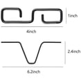 thumbnail image 3 of Rain Chain Hook V-Shaped Installation Gutter Chain Hanger Metal Iron Adapter Hook for Gutter Downspout Outlets, 3 of 5