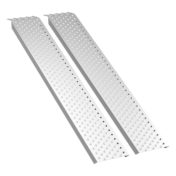 Aluminum Shed Ramp 63x9inch,  2PCS Riding Mower Ramps 880lbs Capacity for Curb Steps Stairs Dirt Bike Motorcycle Lawn Mower Snow Blower Heavy Duty Car Ramps