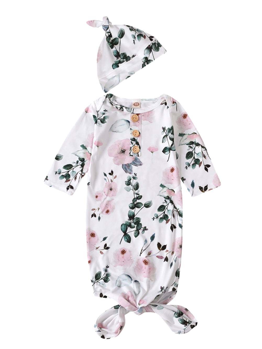 WIBACKER Baby Girls Nightgowns Sleeper Bag Newborn Coming Home Outfits