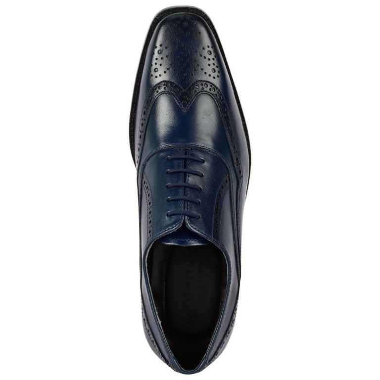 NIB LIBERTYZENO Mens Genuine Leather Wingtip Lace Up Shoe LIBERTYZENO Genuine Leather Wingtip Lace up Formal Oxford  main image 3