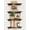 2. Walnut, variant on Large Corner Floating Shelves for Wall Set of 4, 12 Inch Deep Wall Mounted Corner Shelves for Bedroom, Livining Room, Farmhouse Hanging Bookshelf Bookshelves (Rustic Brown)
