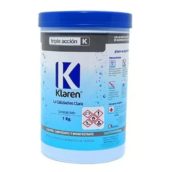 Tableta Triple Accion Klaren Para Alberca 1kg