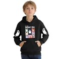 thumbnail image 2 of NEBWOAK Boys Girls Hoodie-Kids Cartoon Ghost Graphic Pullover Hooded Sweatshirt, Black,Size 3-4T, 2 of 5