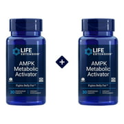 Life Extension AMPK Metabolic Activator - Promotes Healthy Cellular Metabolism, Fight Belly Fat, Weight Management - 30 Veggie Capsules (2 Pack)