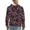 thumbnail image 7 of Disketp Colorful Hawaii Palms Womens Casual Hoodies Crew Neck Long Sleeve Sweatshirts Pullover Tops-Small, 7 of 7