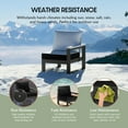 thumbnail image 5 of WestinTrends Montara Outdoor Patio HDPE Right Arm Facing Sectional Corner Chair with Patio Cushions, Gray/Black, 5 of 15