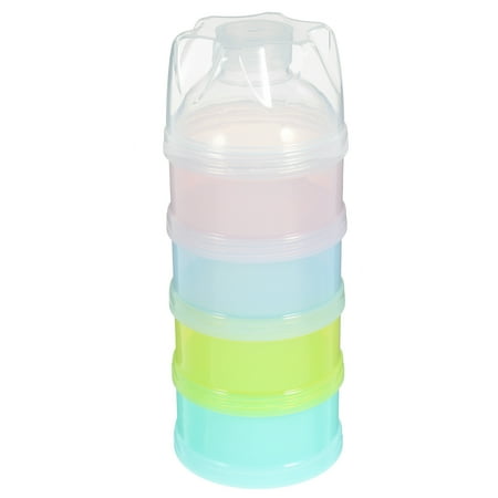 4 Layers Baby Milk Powder Formual Dispenser Baby Feeding Travel Storage Container Non-Spill Stackable Snack Storage Container