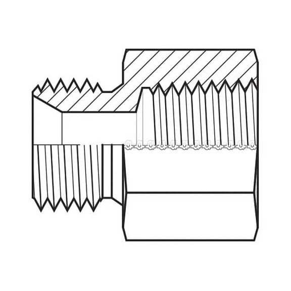 Adaptall Hose Adapter,12 mm,Metric,1/4",NPT 9235-1204