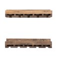 thumbnail image 3 of del Hutson Designs Rustic Luxe 24" Wine Rack Shelf, Set of 2, Dark Walnut, 3 of 9