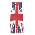 thumbnail image 3 of Grunge Uk Flag British Flag Spring Summer Dresses for Women Fashion T-shirt Dress Casual Sleeveless Loose Sundress with Pockets, 3 of 5