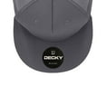 thumbnail image 6 of Decky 1040 5 Panel High Profile Structured Cotton Blend Trucker-Charcoal, 6 of 6