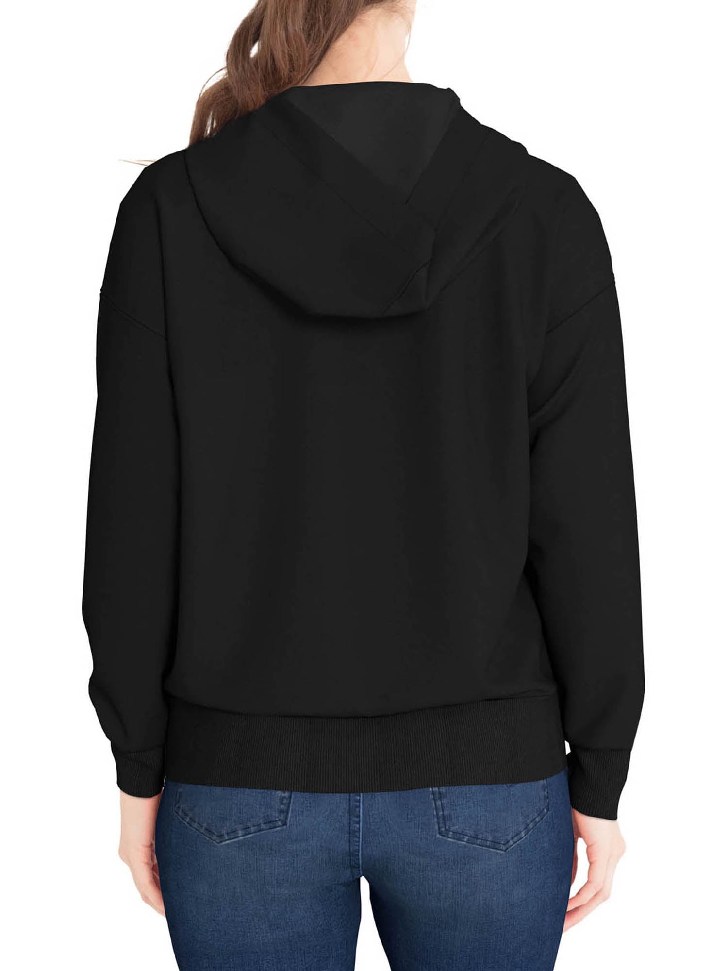 Plain black hotsell hoodie walmart