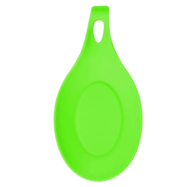 Almohadilla para cuchara de cocina verde, aislamiento, fácil de limpiar, soporte para cuchara