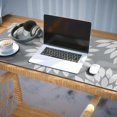 thumbnail image 3 of Long Mouse Pads for Desk,Gray and White Floral Pattern Desk Mats on Top Of Desks, Desk Mouse Pad Extra Large with 3mm Non-Slip Base and Stitched Edge for Gaming,Office,Work,Home 35.4"x15.7", 3 of 6