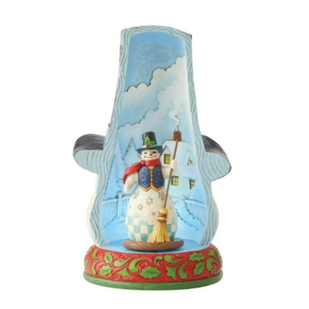 Snowman in Hat Lighted