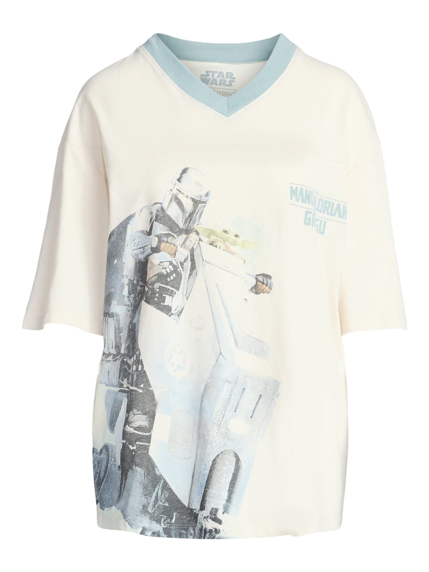 The Mandolorian Women's Graphic Fashion Short Sleeve Tee, Sizes XXS-XXL