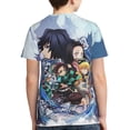 thumbnail image 2 of Demon Slayer Boys Girls T-Shirt 3d Print Graphic Short Sleeve Tee Shirt Tops For Kids Teens, 2 of 7