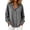 Gray, variant on Athletic Tank Tops for Women Collared Pleated Ruffle Hem Long Sleeve for Work Loose Fit Tees Tops Navy L